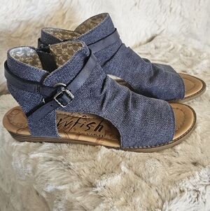 Blowfish Women's Navy Sandals with Buckle